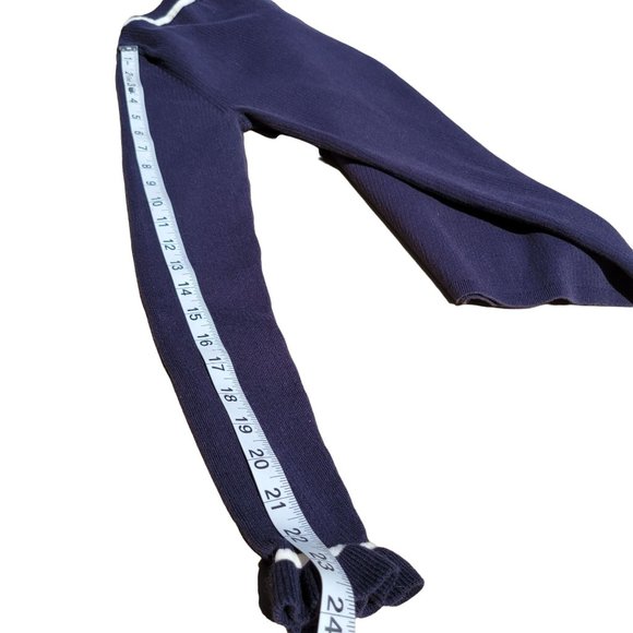 Ann Taylor Women Blue Long Poet Sleeve Knit Top Chic Around Neck Size X Small - Picture 10 of 10